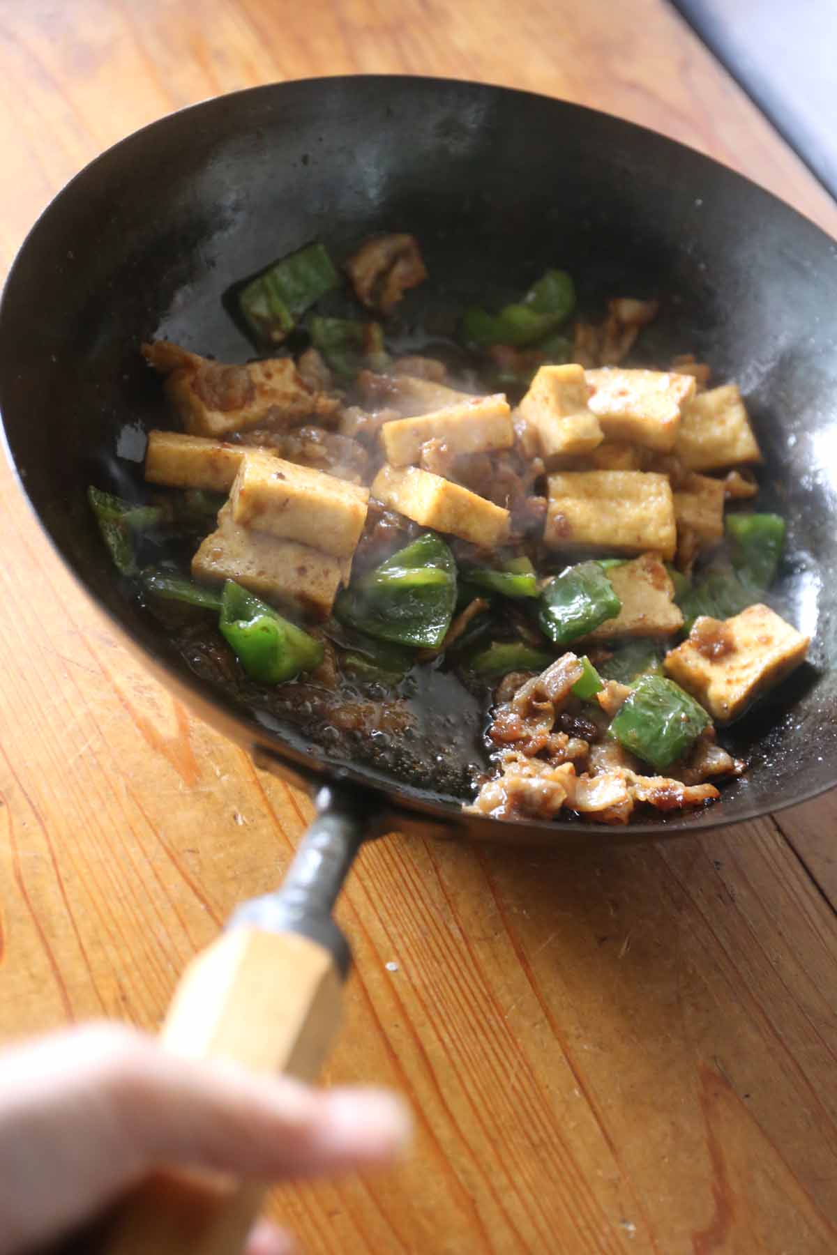 干しブドウのあま味炒め4